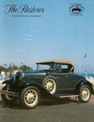 THE RESTORER - MODEL A - 1985 MAR/APR - A R CARB FIX, VOGUE SHOES